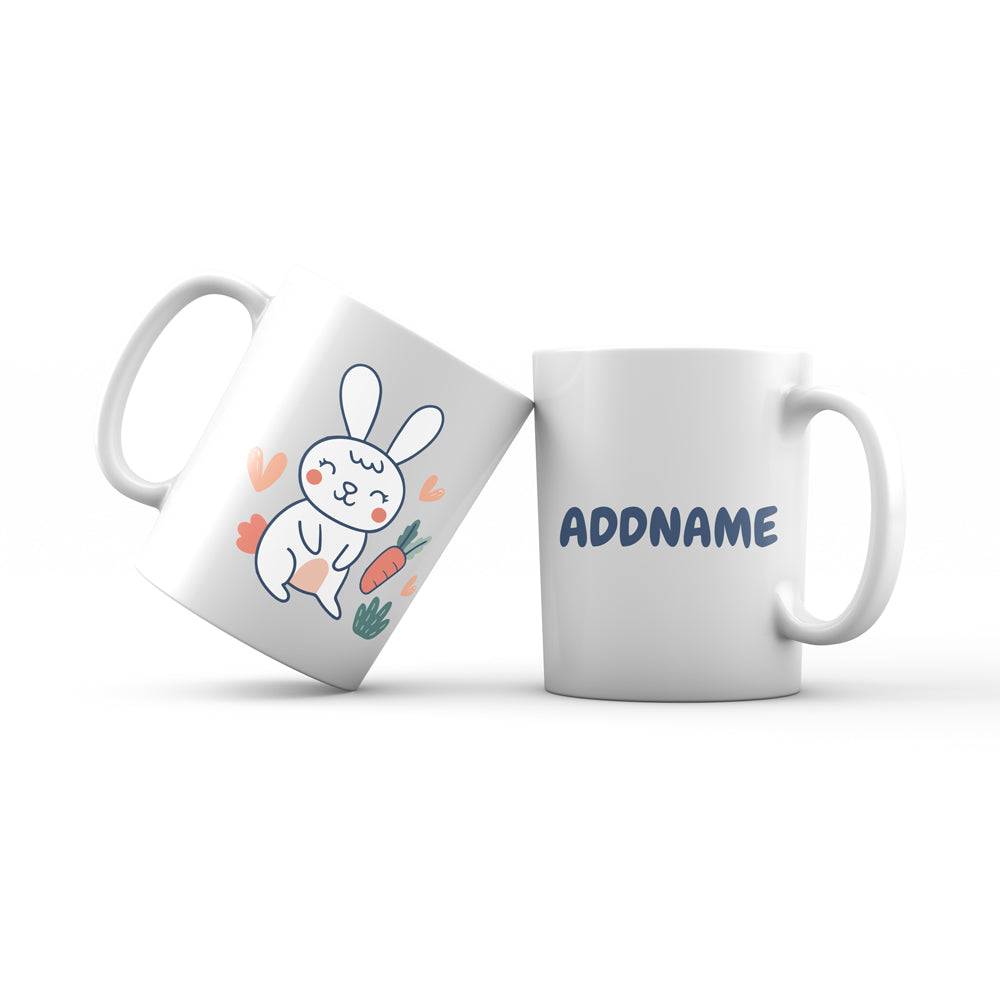 Super Cute Rabbit Standing In Bushes Mug
