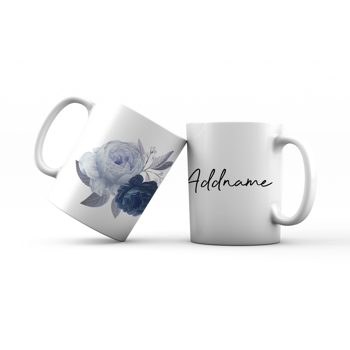 Pastel Flower Blue Rose Mug