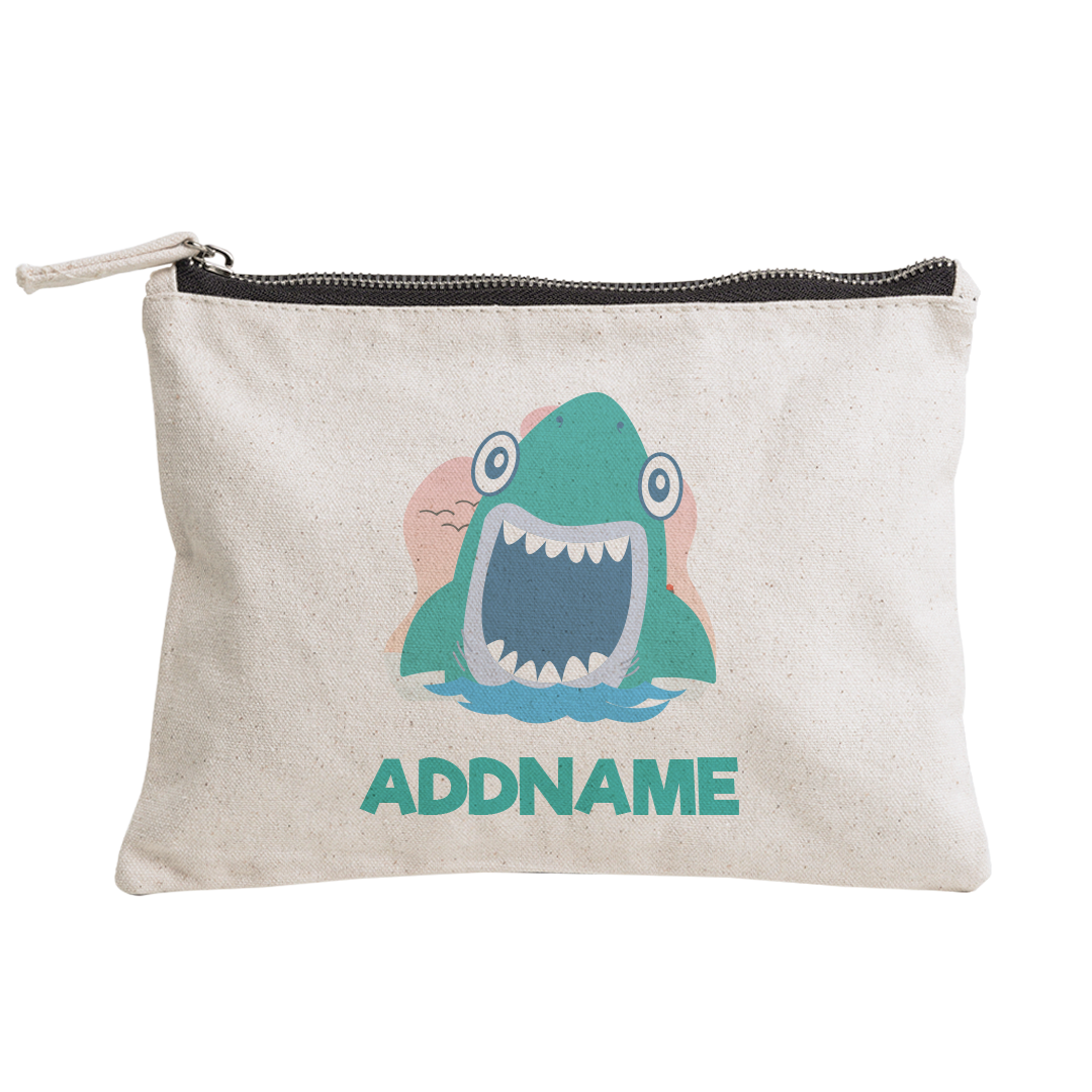 Cute Shark  Zipper Pouch