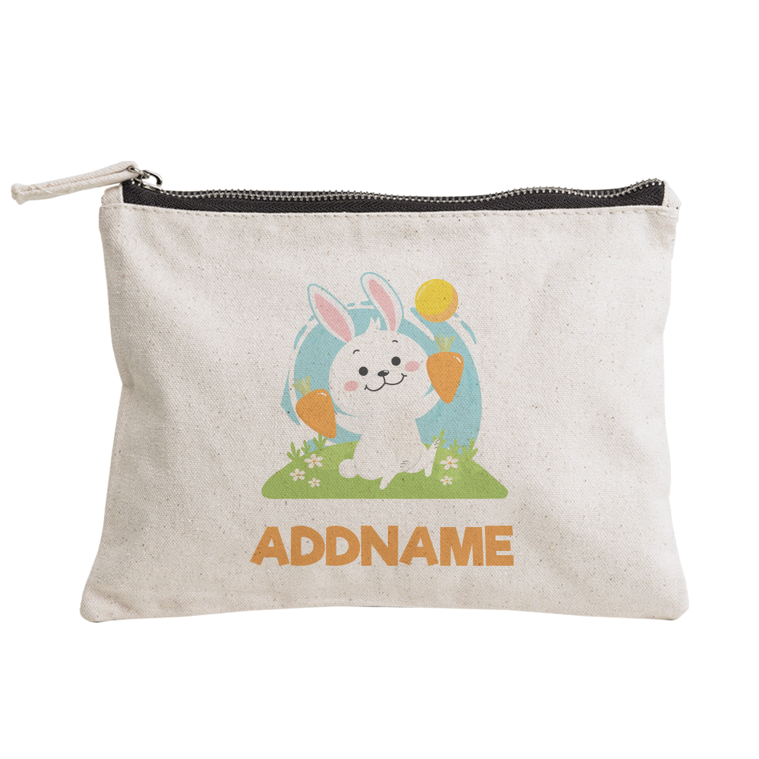 Greenery Rabbit  Zipper Pouch