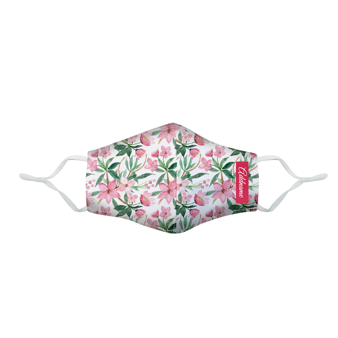 Laura Series - Blossom Fitted Fabric Face Mask