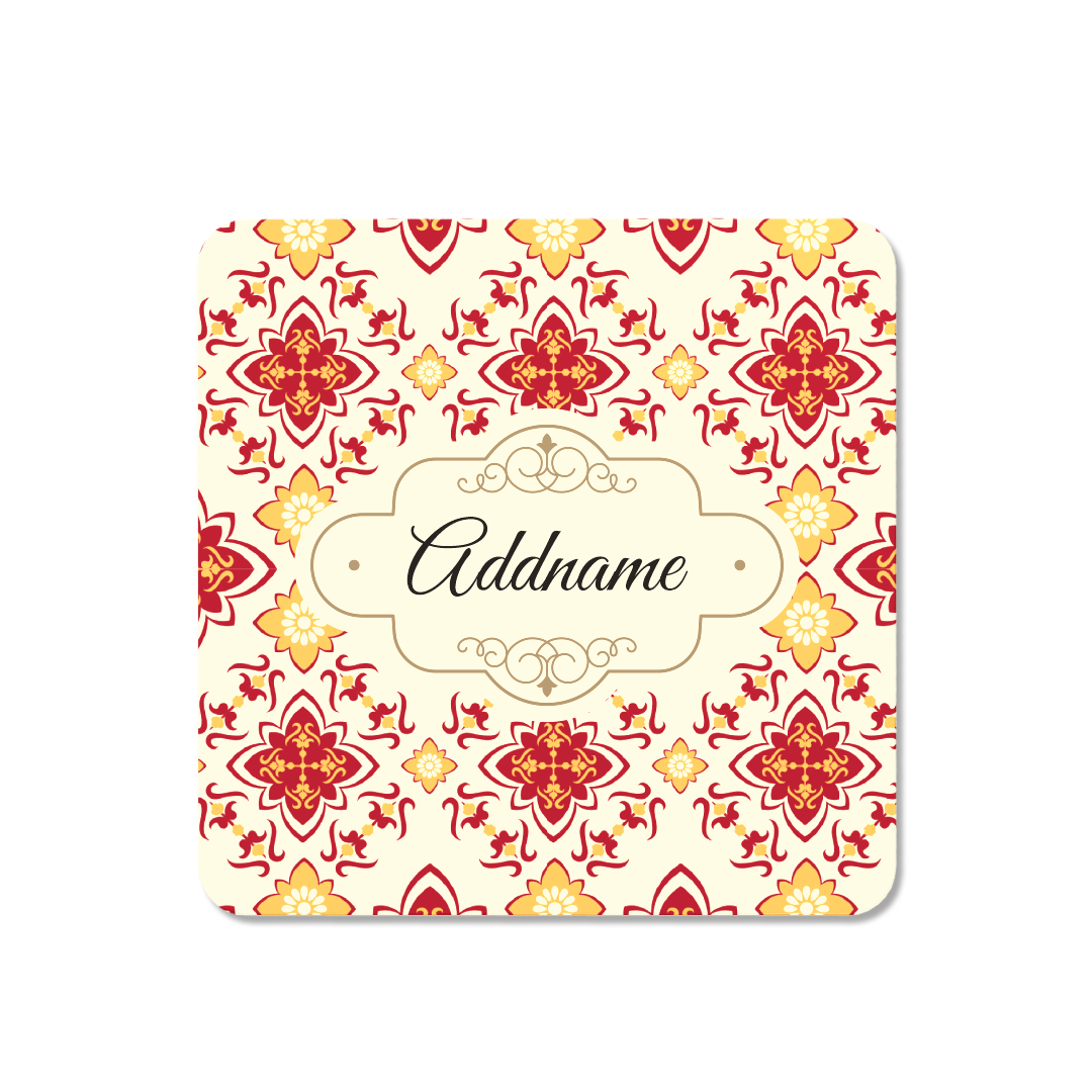 Scarlet Red Mosaic Coaster