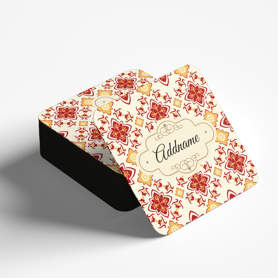 Scarlet Red Mosaic Coaster