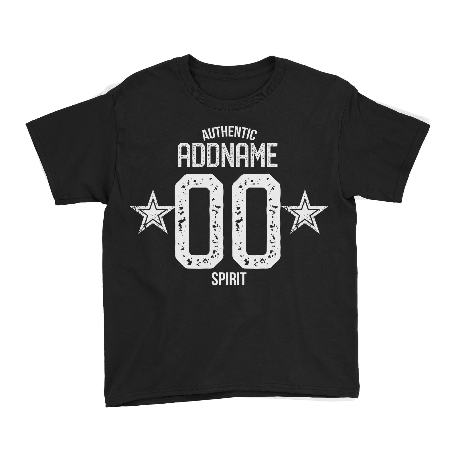 Authentic Spirit Personalizable with Name and Number Star Kid's T-Shirt