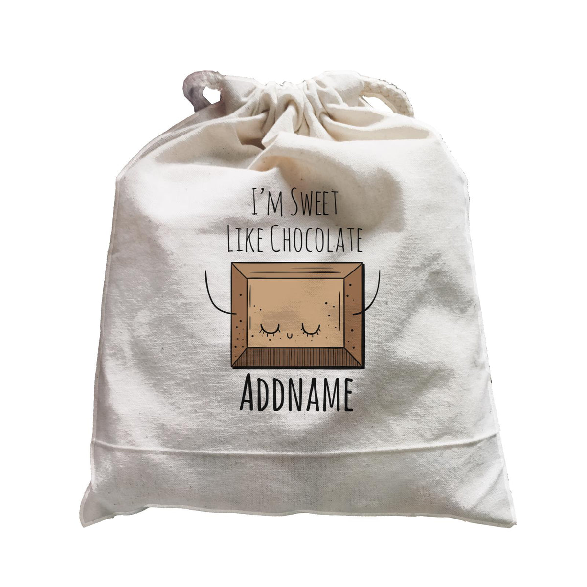 Drawn Sweet Snacks I'm Sweet Like Chocolate Addname Satchel