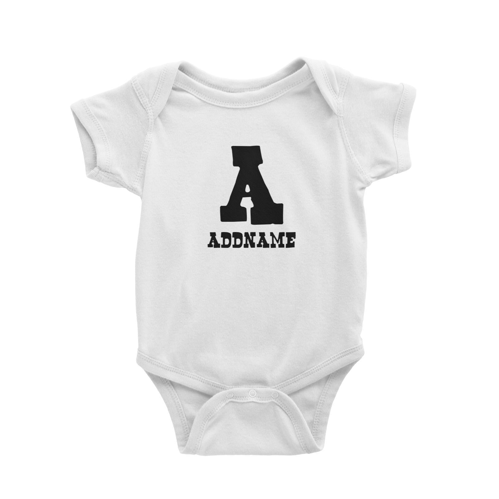 Add Initial and Add Name Baby Romper