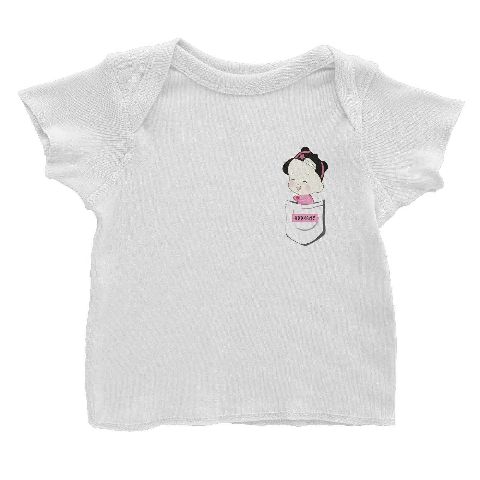 My Lovely Family Series Pocket Size Baby Girl Addname Baby T-Shirt (FLASH DEAL)