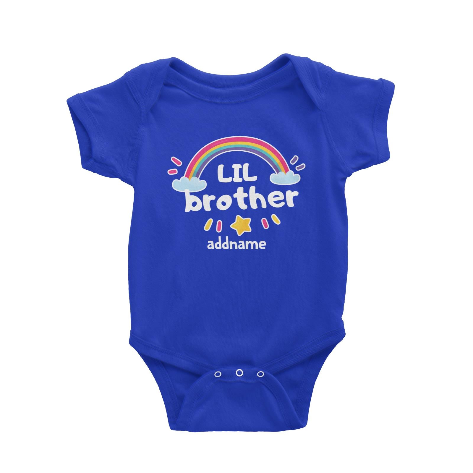 Cute Rainbow Little Brother Baby Romper