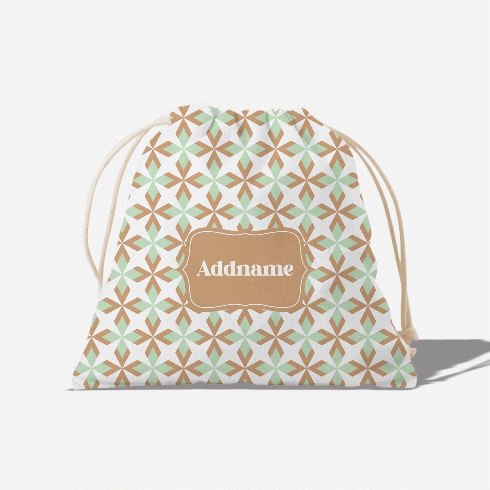 Ixora Series Full Print Satchel - Brown