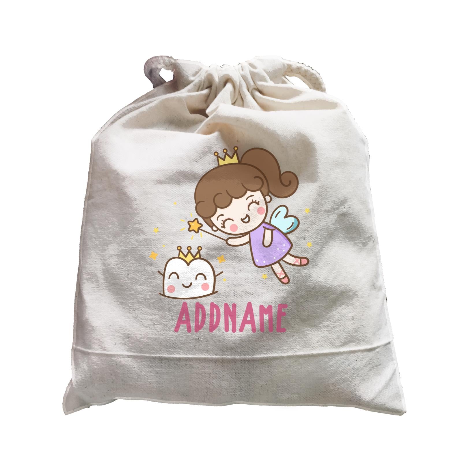Unicorn And Princess Series Cute Tooth Fairy Addname Satchel
