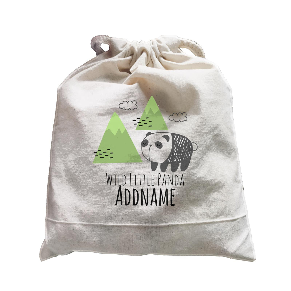 Drawn Adorable Animals Wild Little Panda Addname Satchel