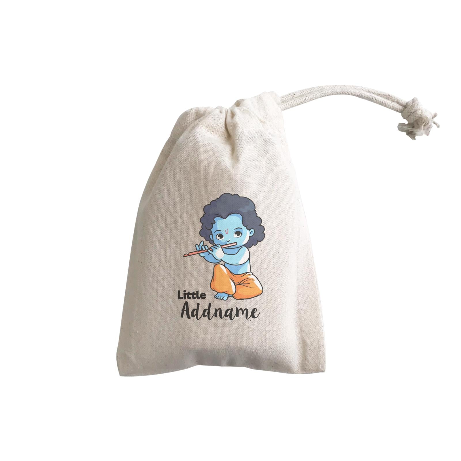Cute Krishna Sitting Playing Flute Little Addname GP Gift Pouch