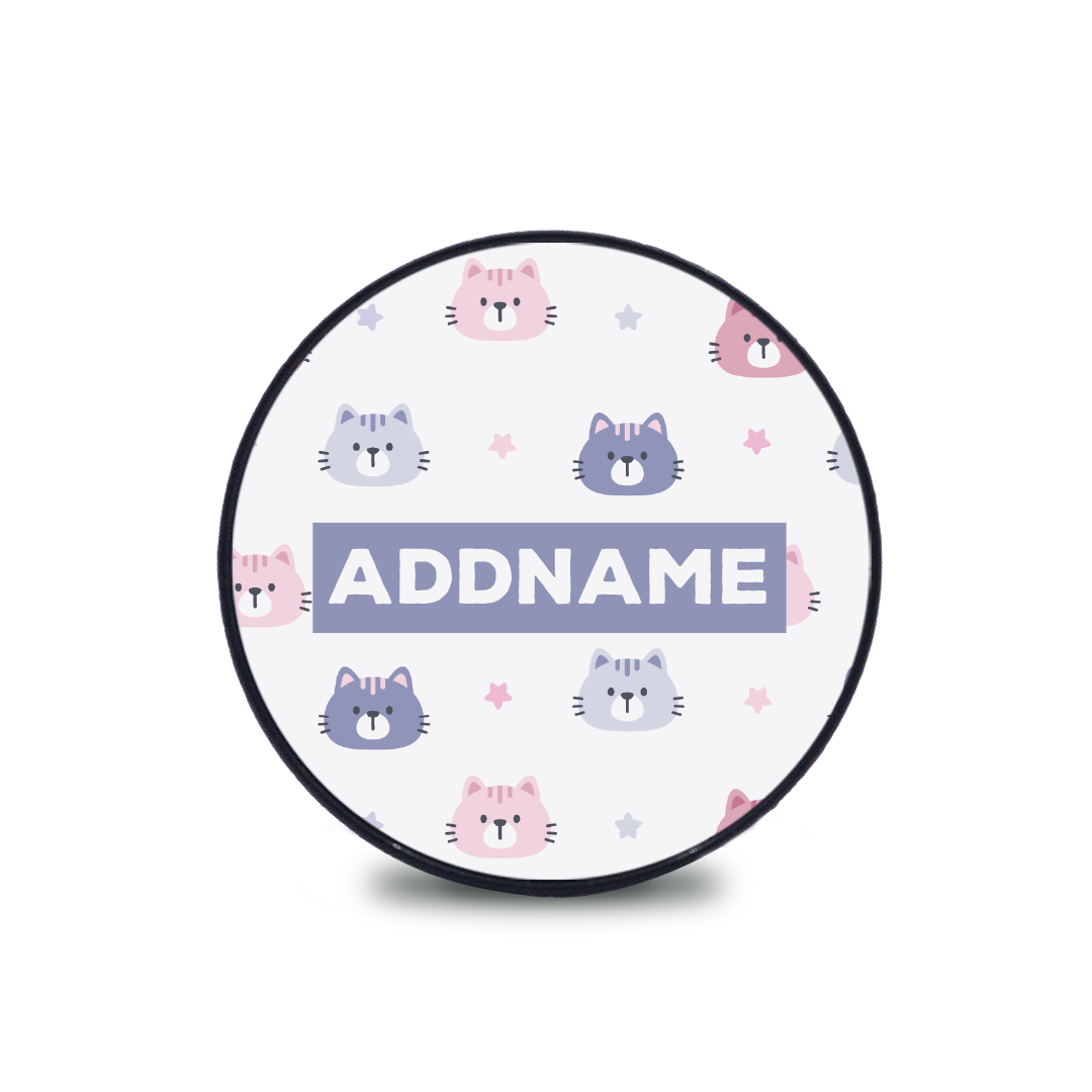 Cute Purple Pastel Cats Phone Holder