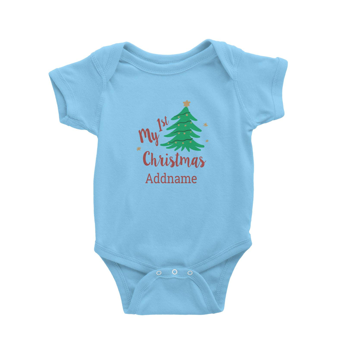 Christmas Series My 1st Christmas with Christmas Tree Baby Romper