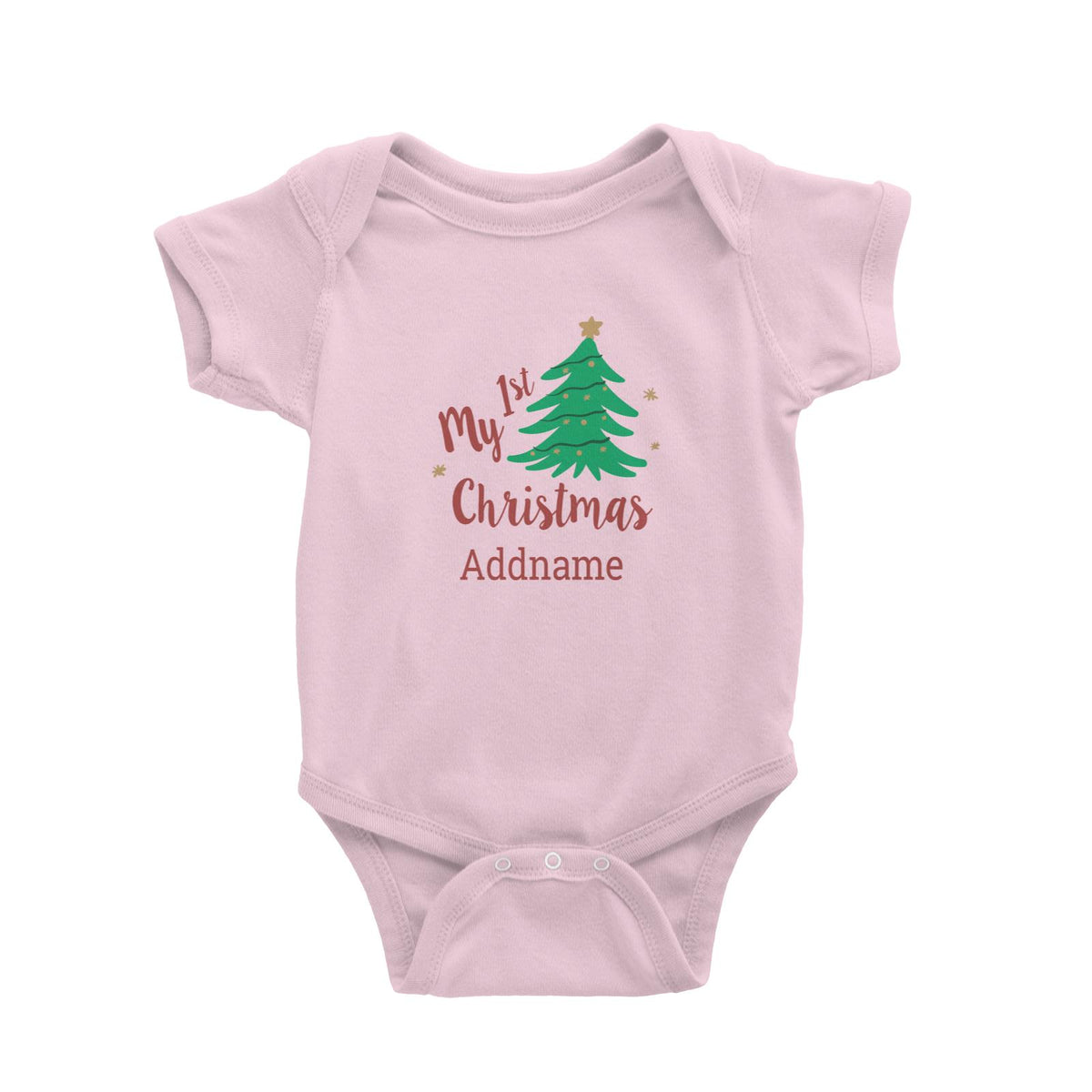 Christmas Series My 1st Christmas with Christmas Tree Baby Romper