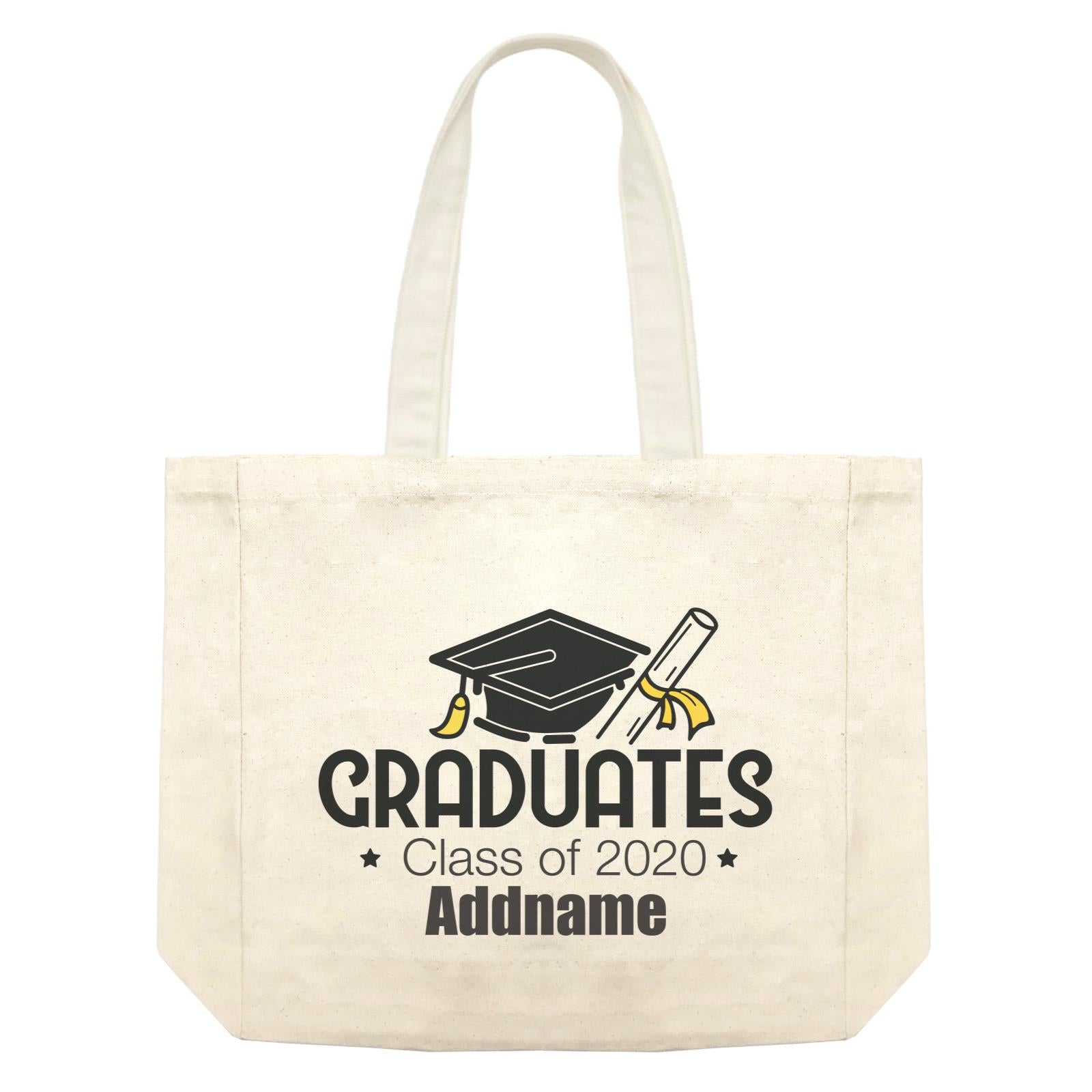 Graduation Series Cap with Scroll Graduates Shopping Bag