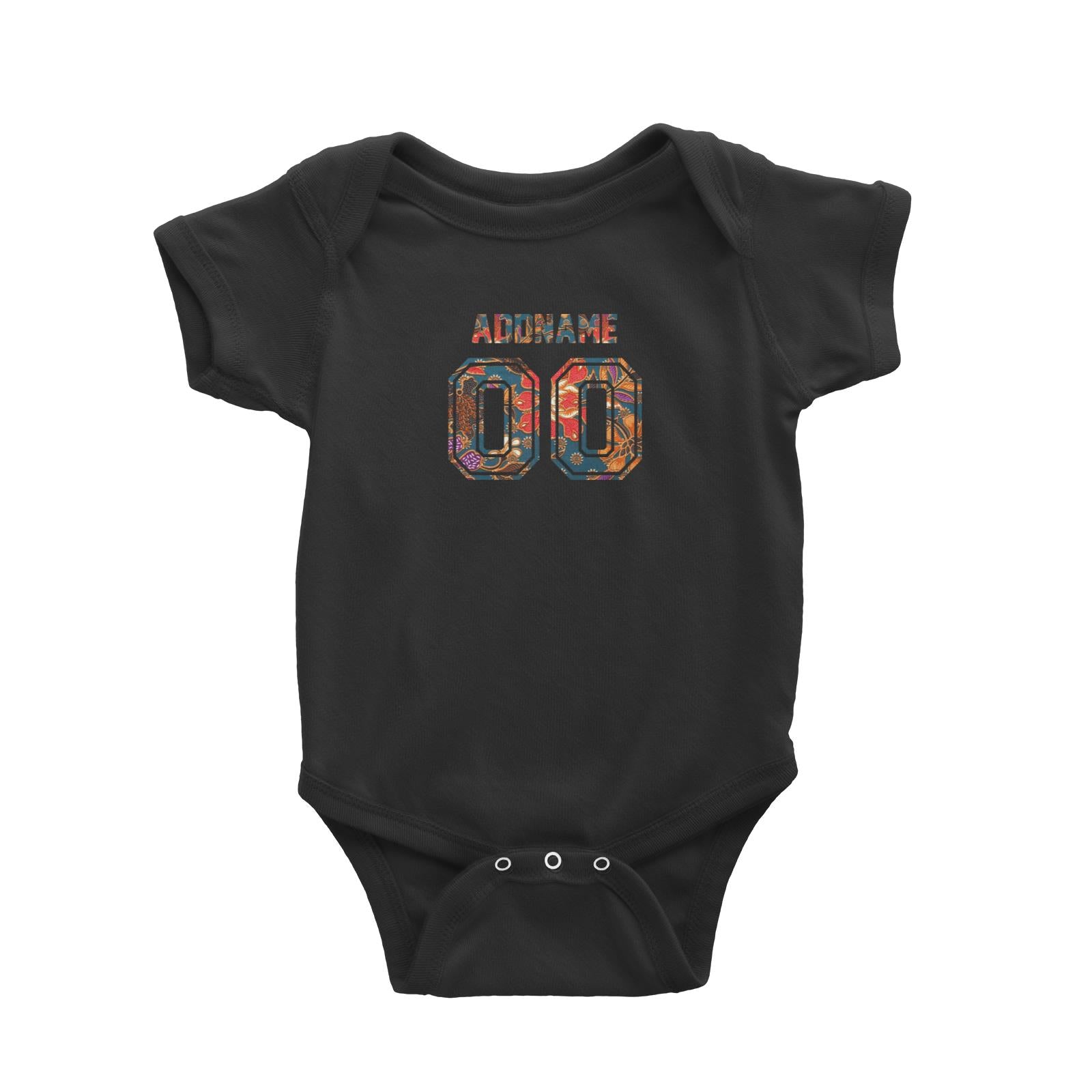 Jersey Batik Baby Romper Raya Personalizable Designs