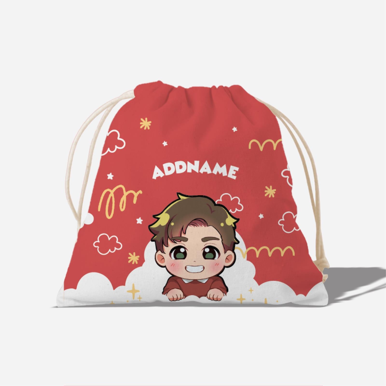 Chibi Me Series Full Print Satchel - Chinese Male