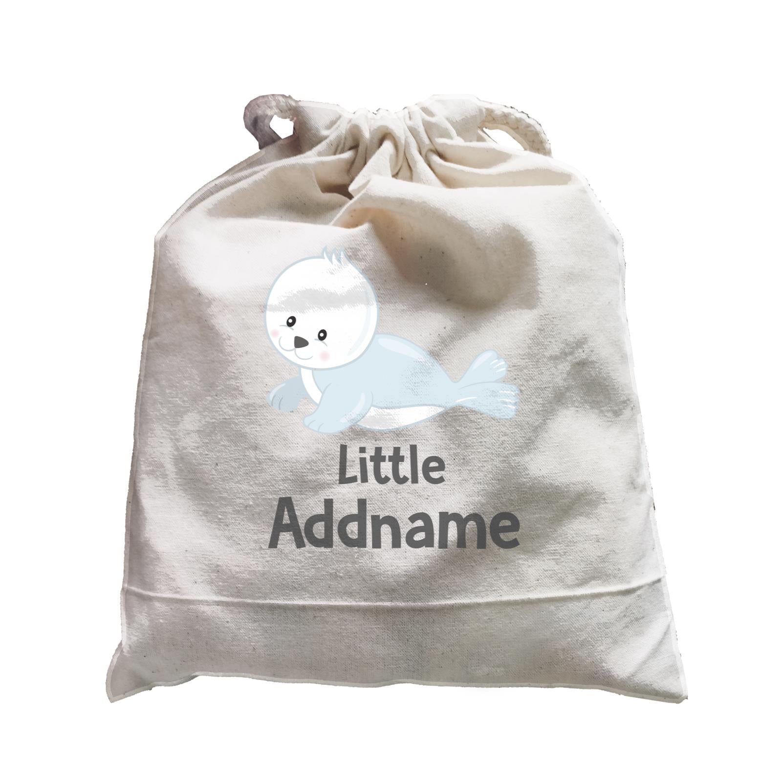 Arctic Animals Little White Seal Addname Satchel