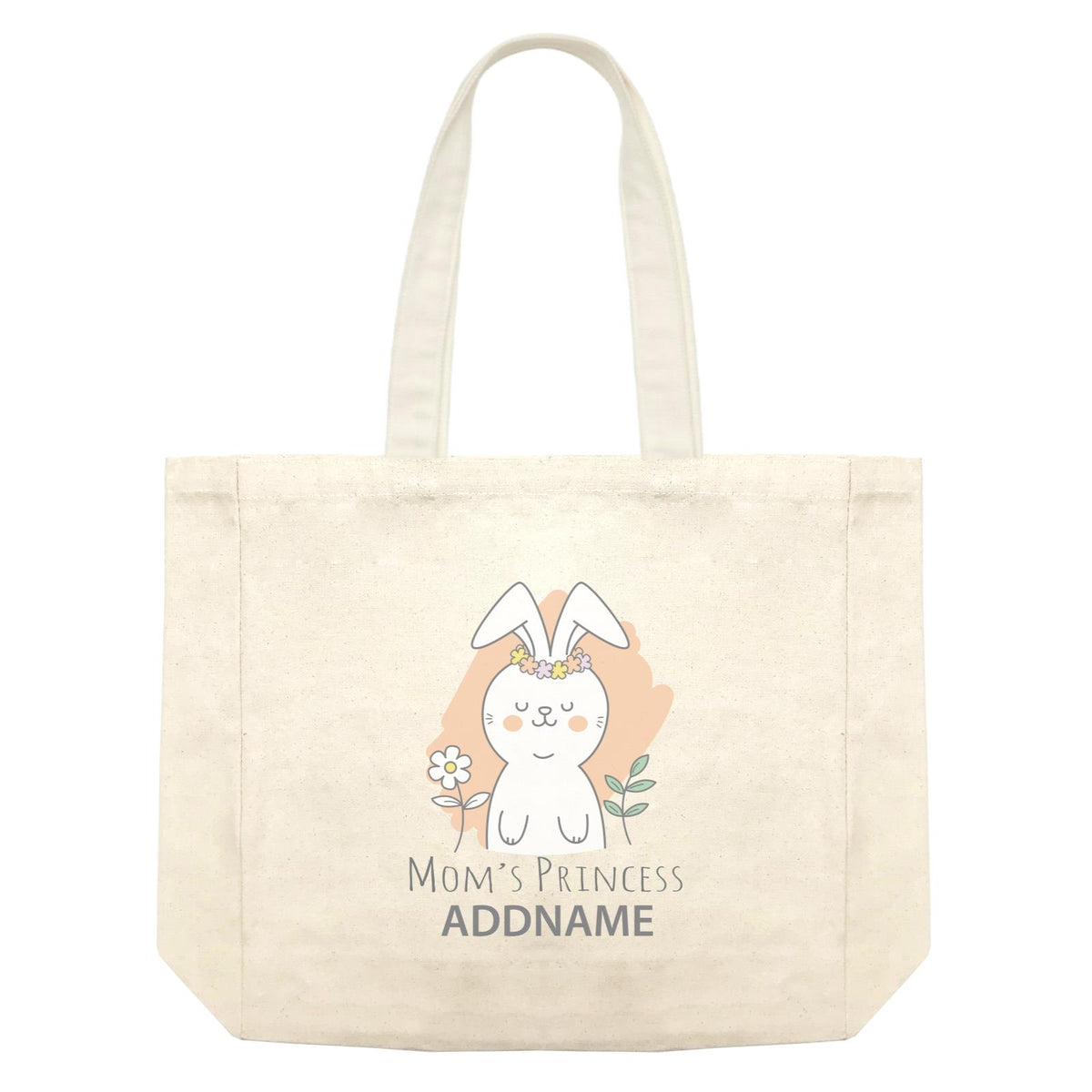 Cool Cute Animals Rabbit Mom's Princess Addname Shopping Bag