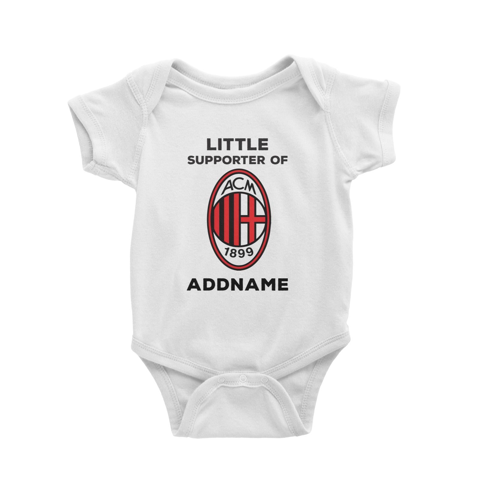 AC Milan Little Supporter Personalizable with Name Baby Romper