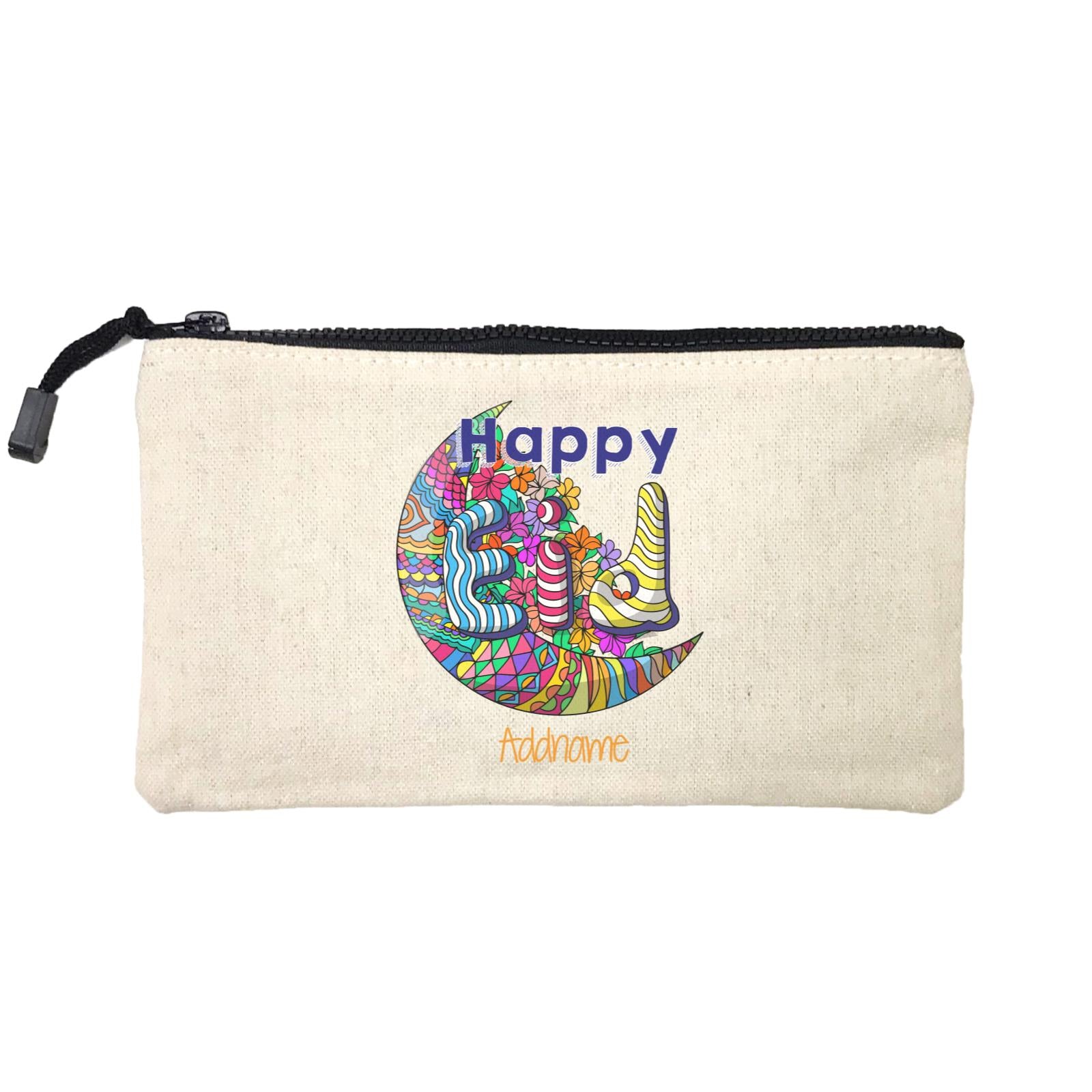 Raya Moon Doodle Moon Happy EID Addname Mini Accessories Stationery Pouch