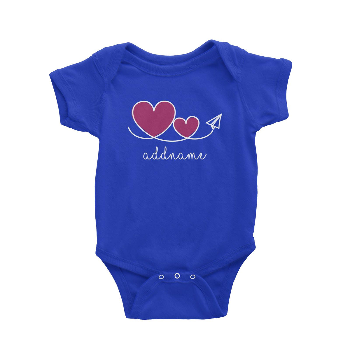 Love Paper Plane Baby Romper