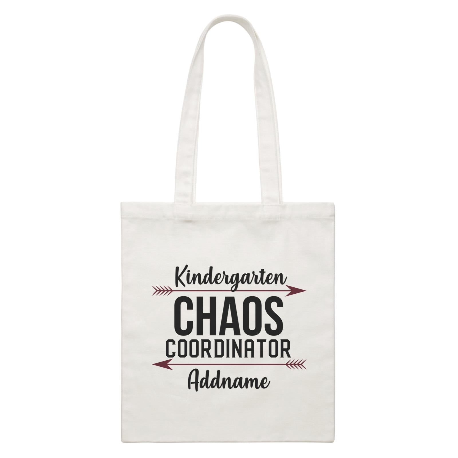 Chaos Cordinator Series Kindergarten White Canvas Bag