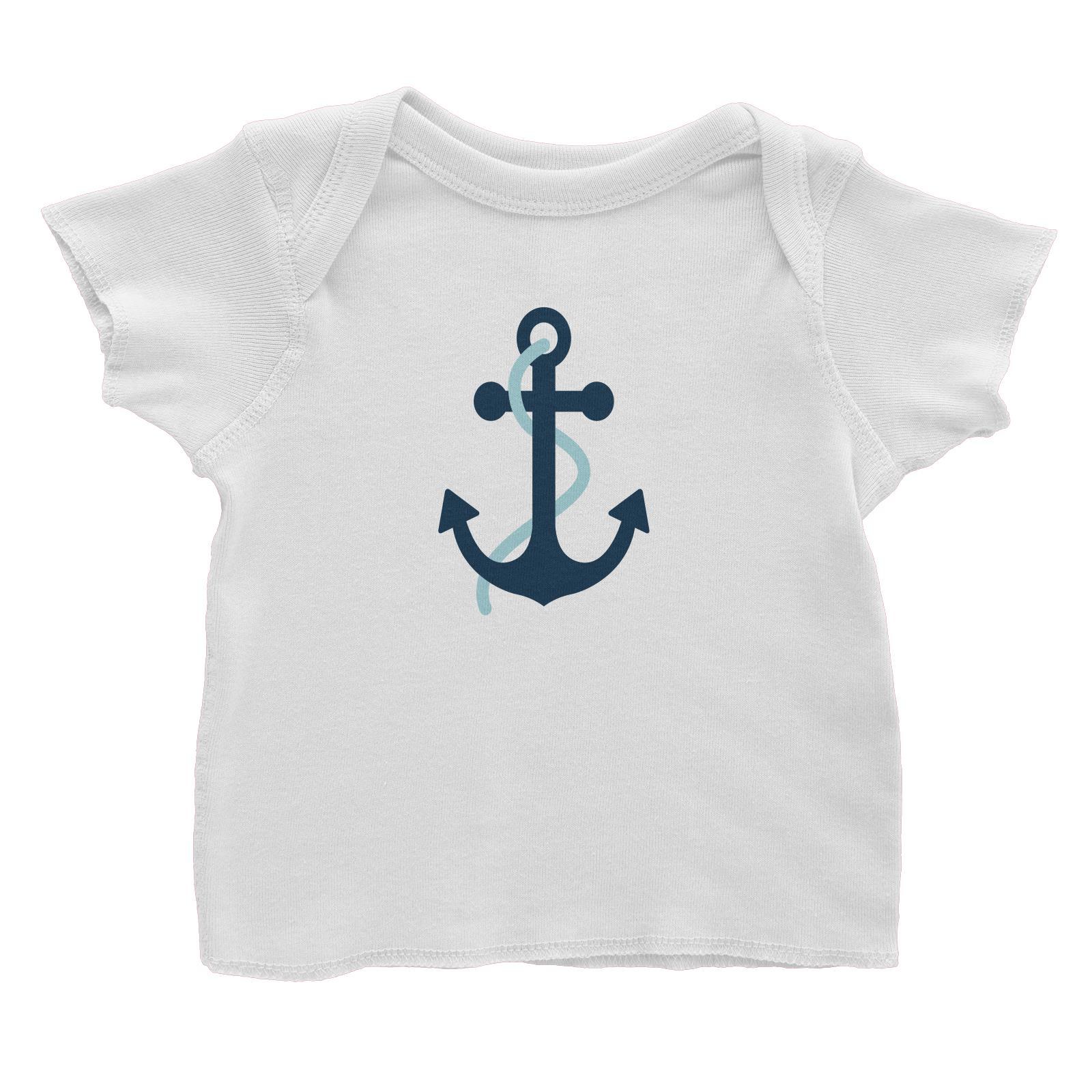 Sailor Anchor Blue Baby T-Shirt  Matching Family Personalizable Designs