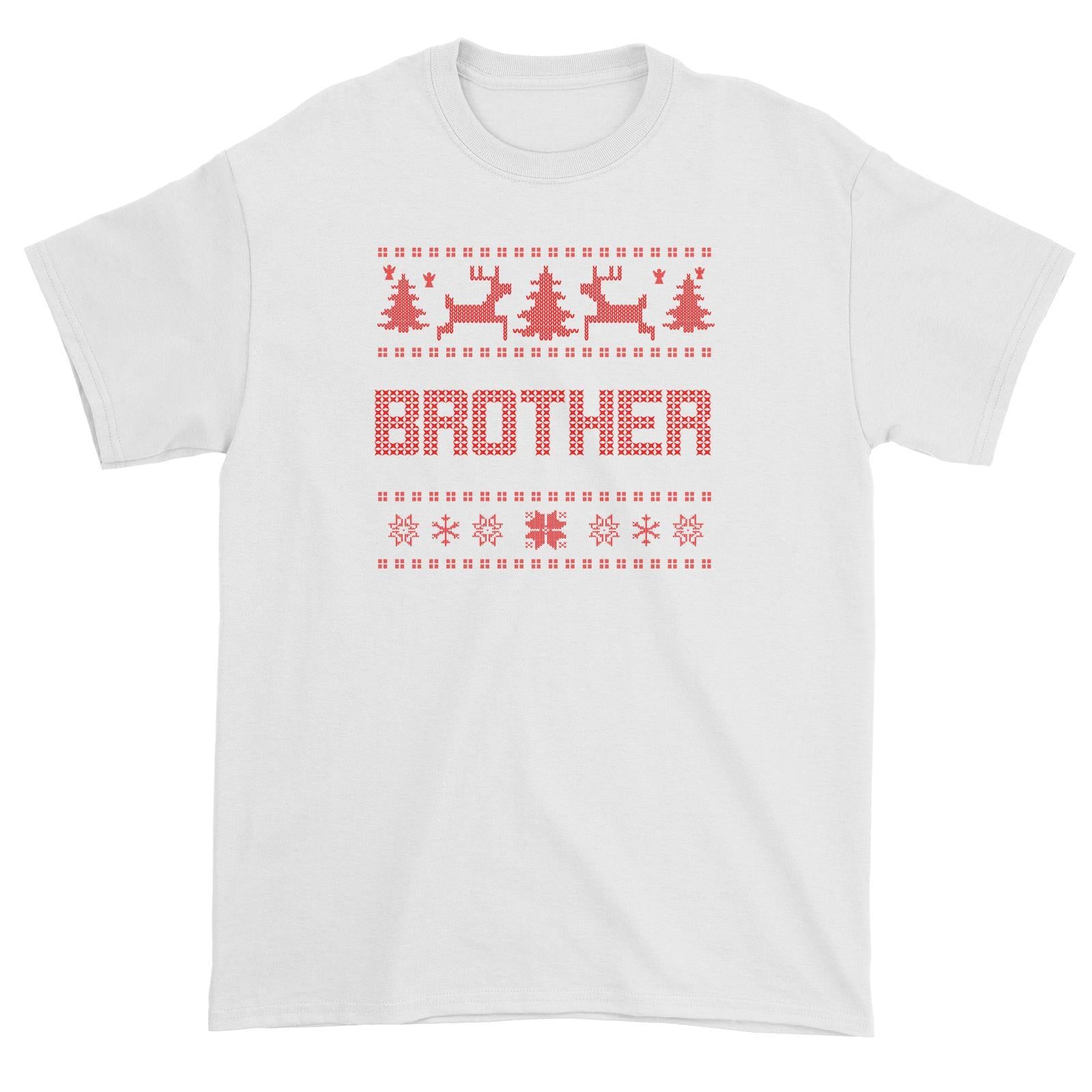 Christmas Sweater Brother Unisex T-Shirt  Matching Family