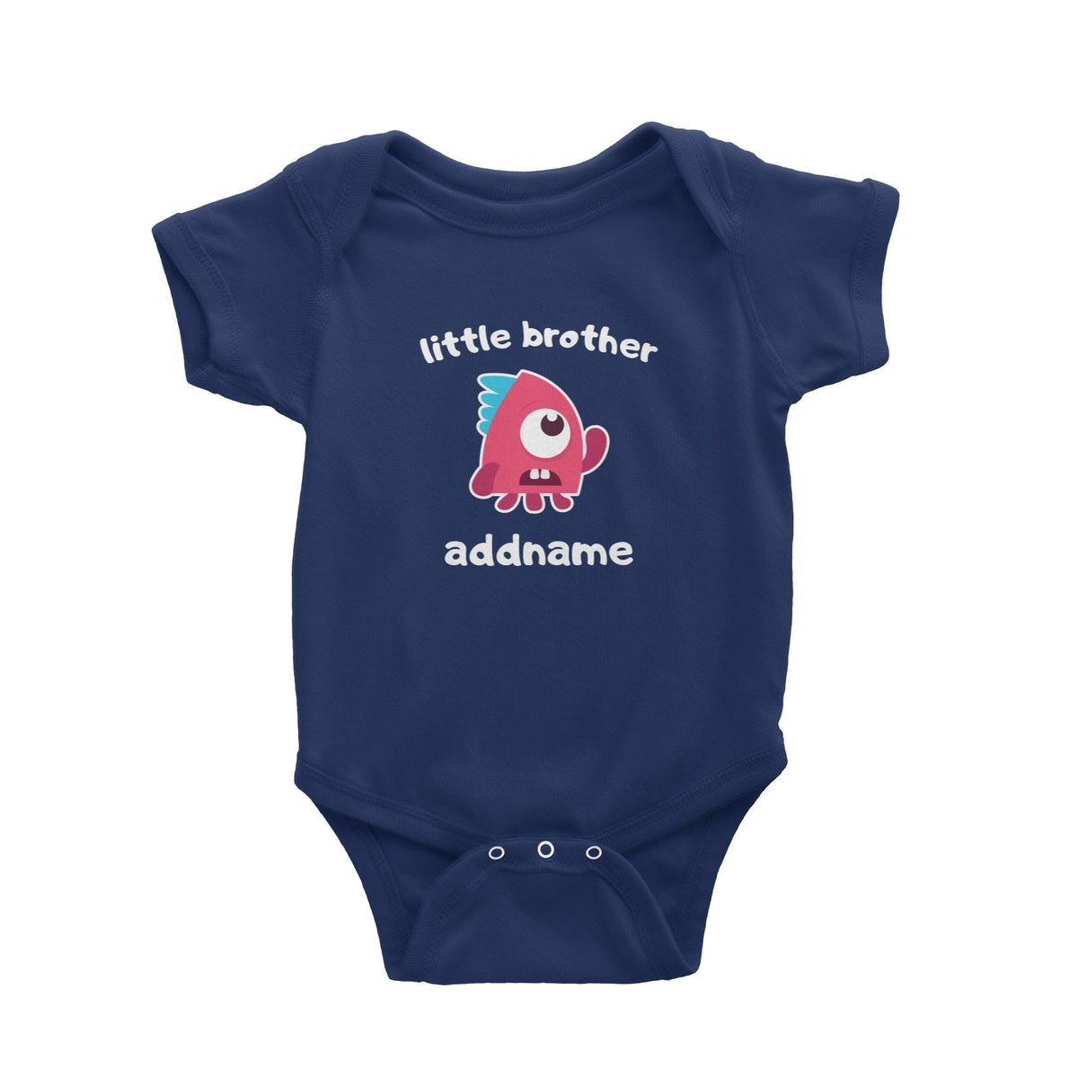 Cute Monster Little Brother Baby Romper