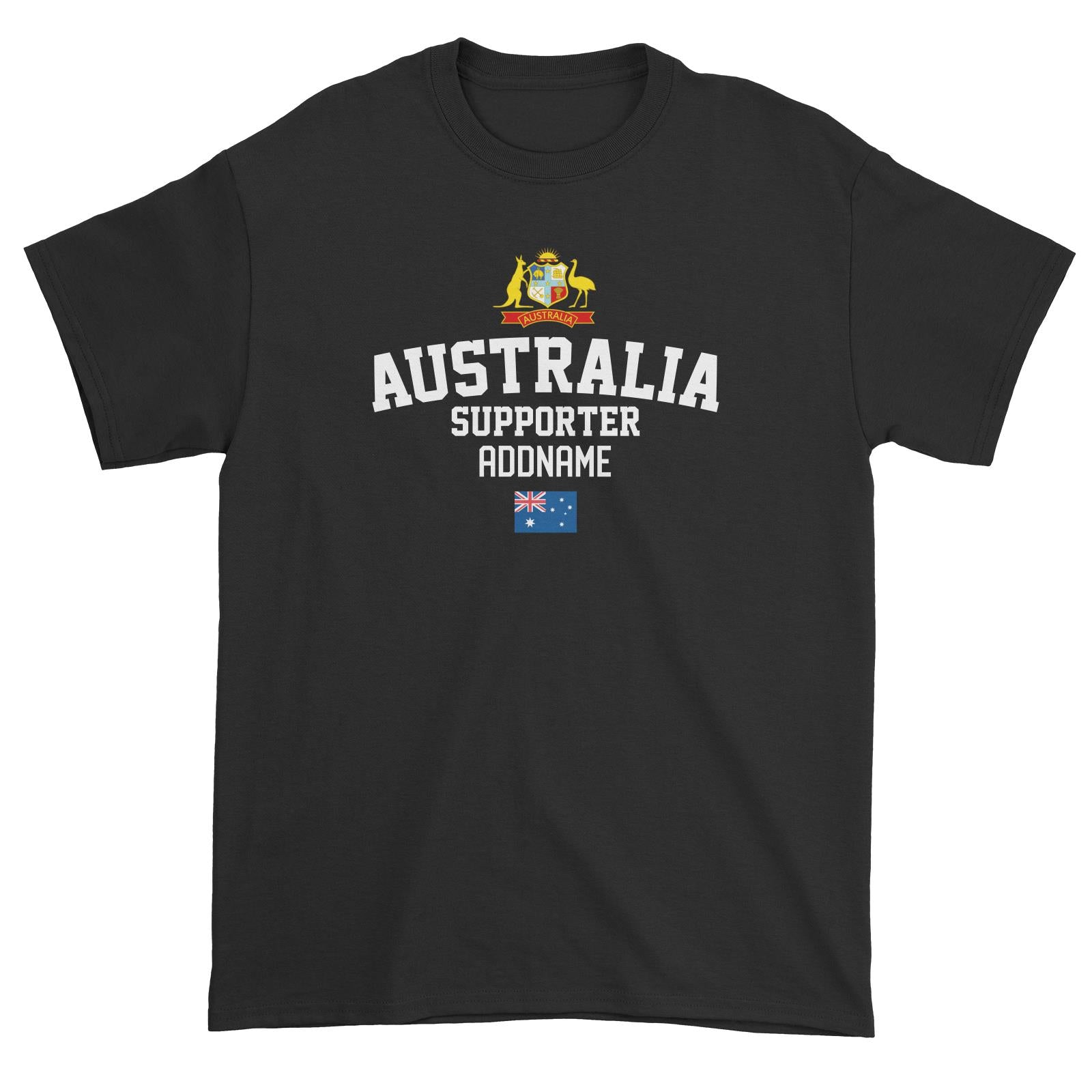 Australia Supporter World Cup Addname Unisex T-Shirt