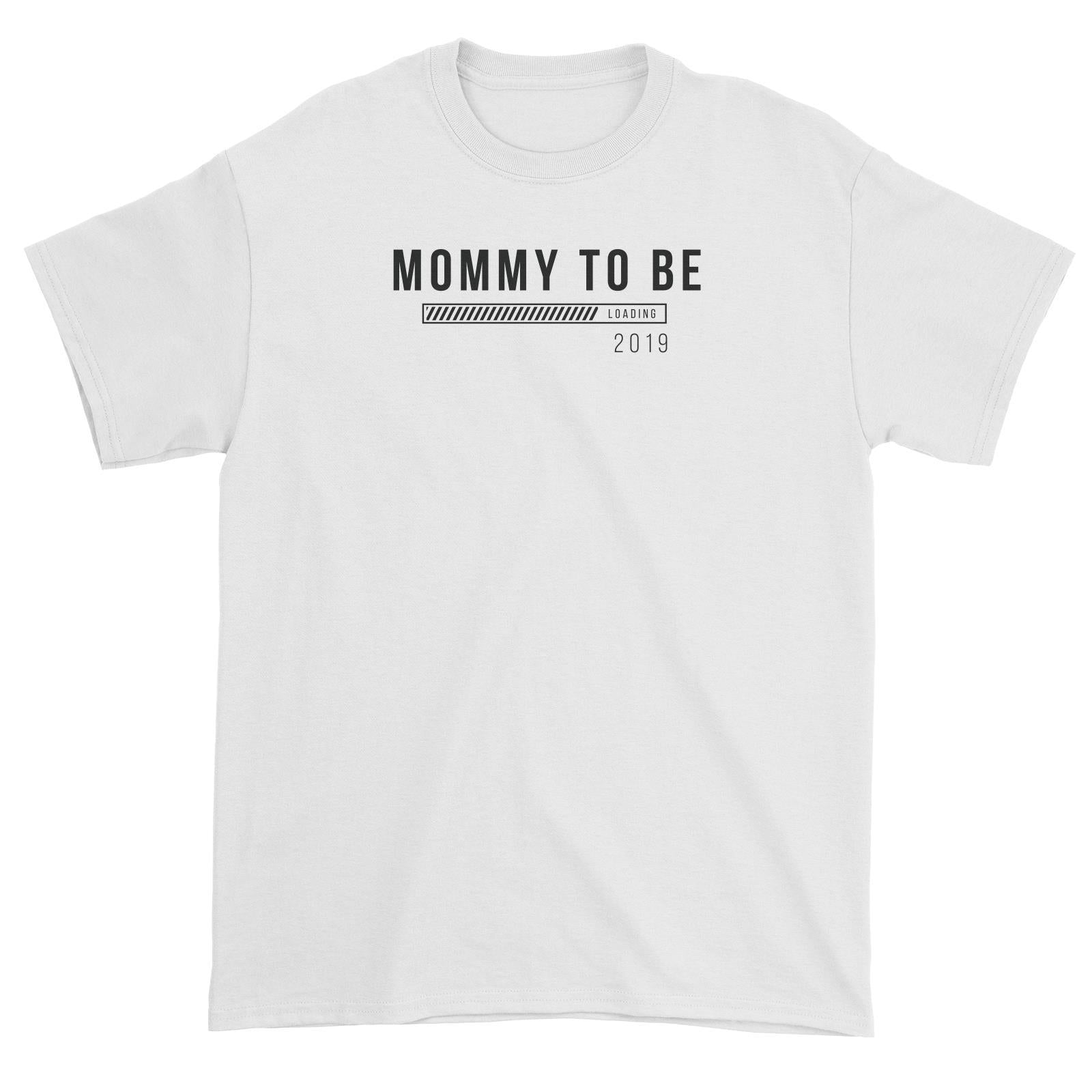 Coming Soon Family Mommy To Be Loading Add Date Unisex T-Shirt