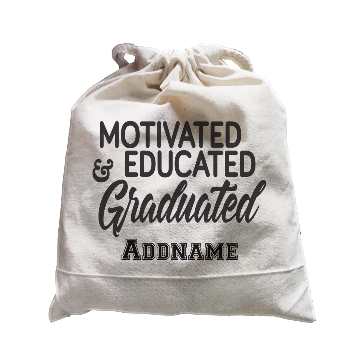 Graduation Series Motivated, Educated, Graduated Satchel