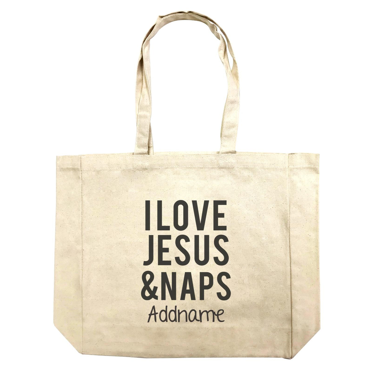 Christian Baby I Love Jesus &amp; Naps Addname Shopping Bag