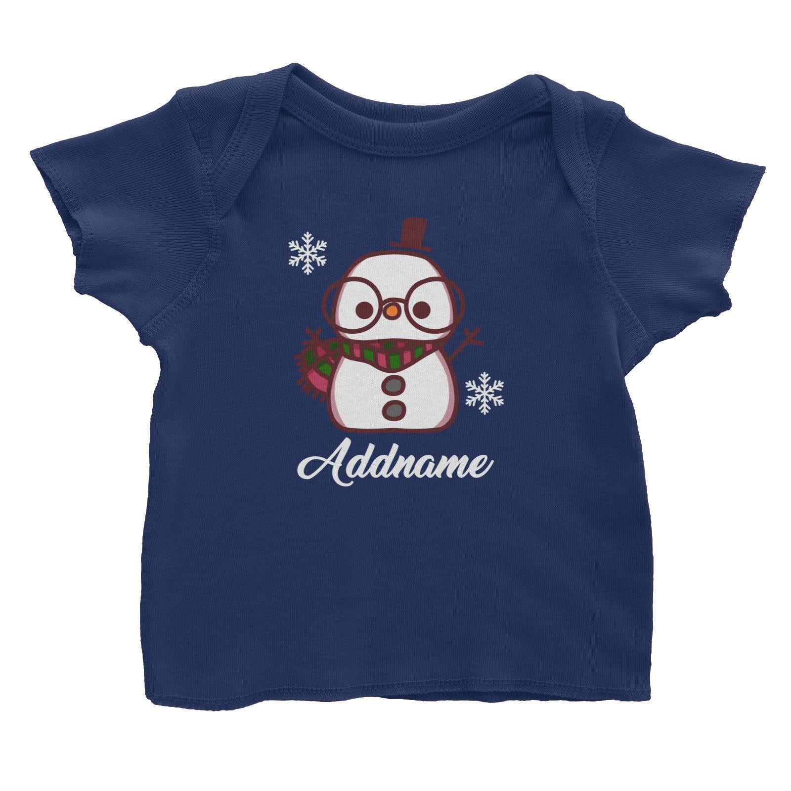 Xmas Papa Snowman Baby T-Shirt