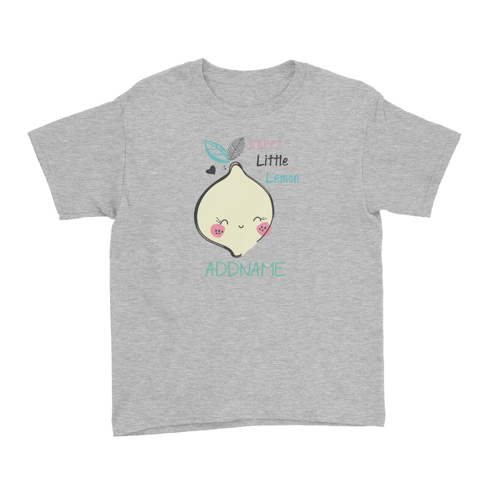 Cool Vibrant Series Happy Little Lemon Addname Kid's T-Shirt