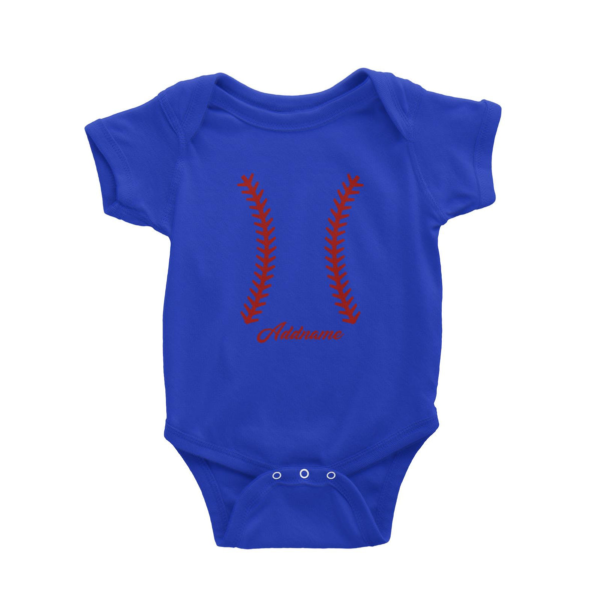 Baseball Team Stitch Baby Romper