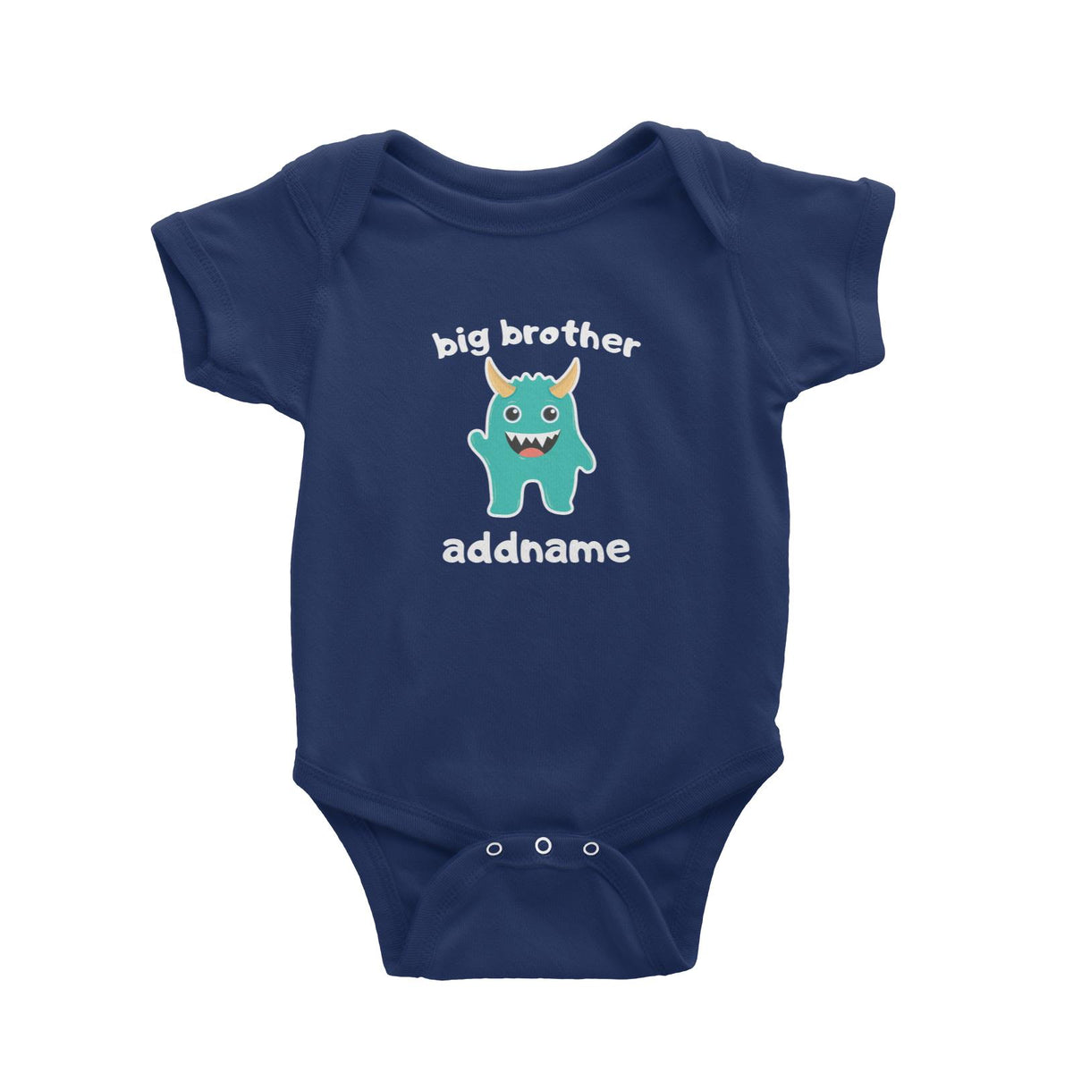 Cute Monster Big Brother Baby Romper