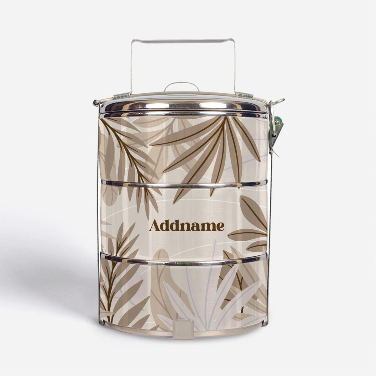 Suasana Series - Ash Brown - Three-Tier Tiffin Carrier