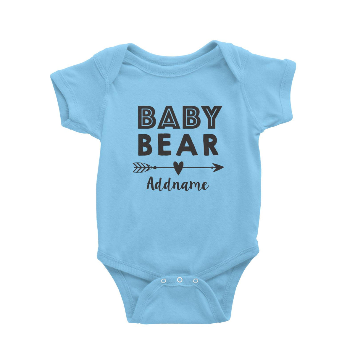 Baby Bear Addname Baby Romper  Matching Family Personalizable Designs
