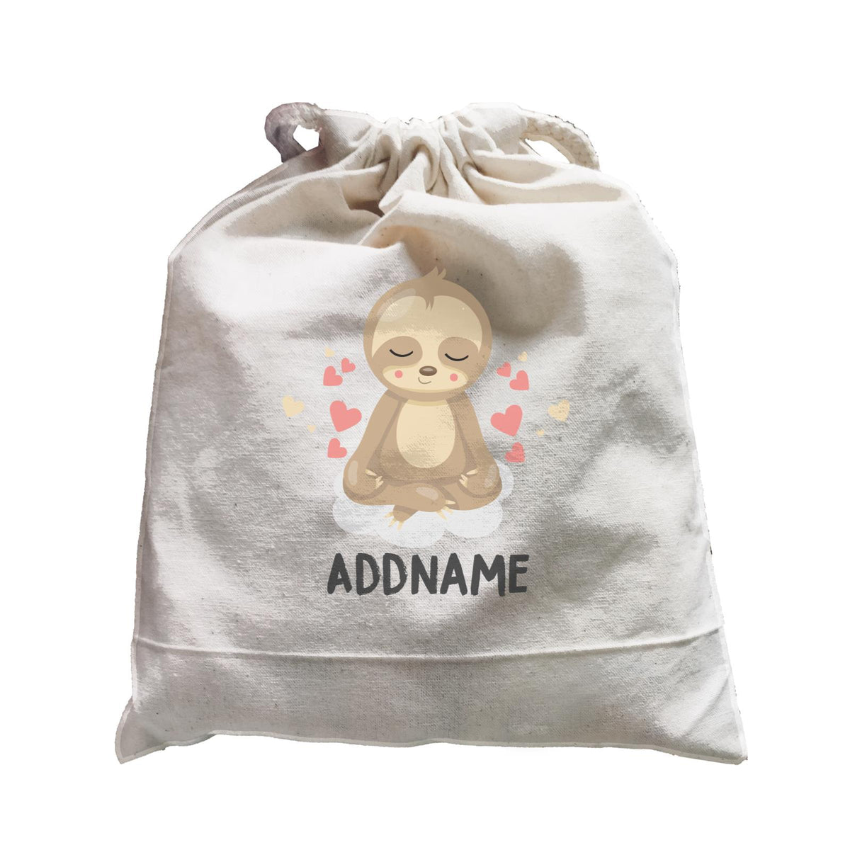 Cute Sloth Meditating Addname Satchel