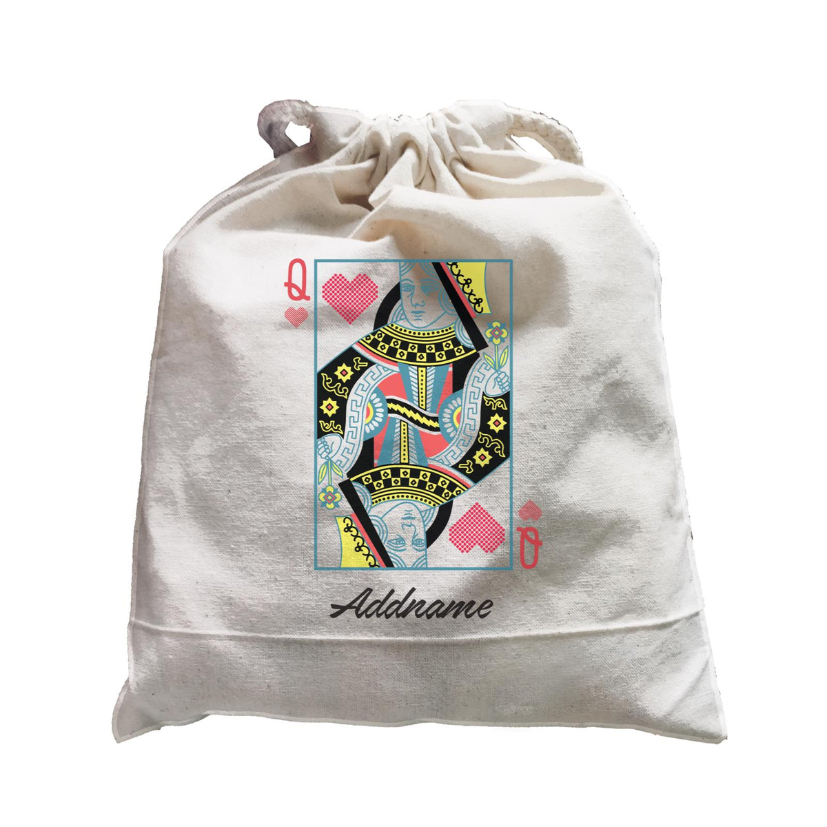Valentine&#39;s Poker Card Queeen Addname Satchel