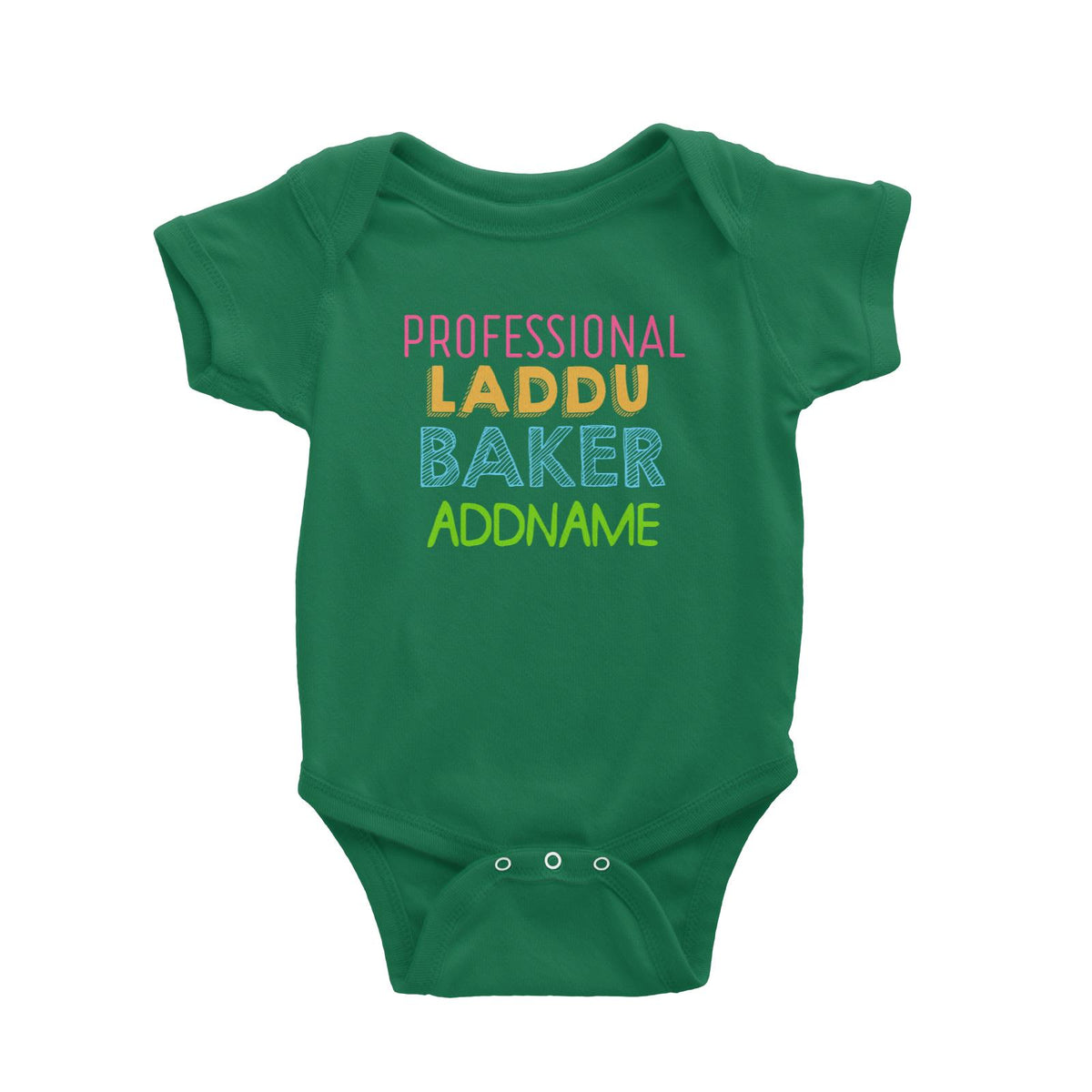 Professional Laddu Baker Addname Baby Romper