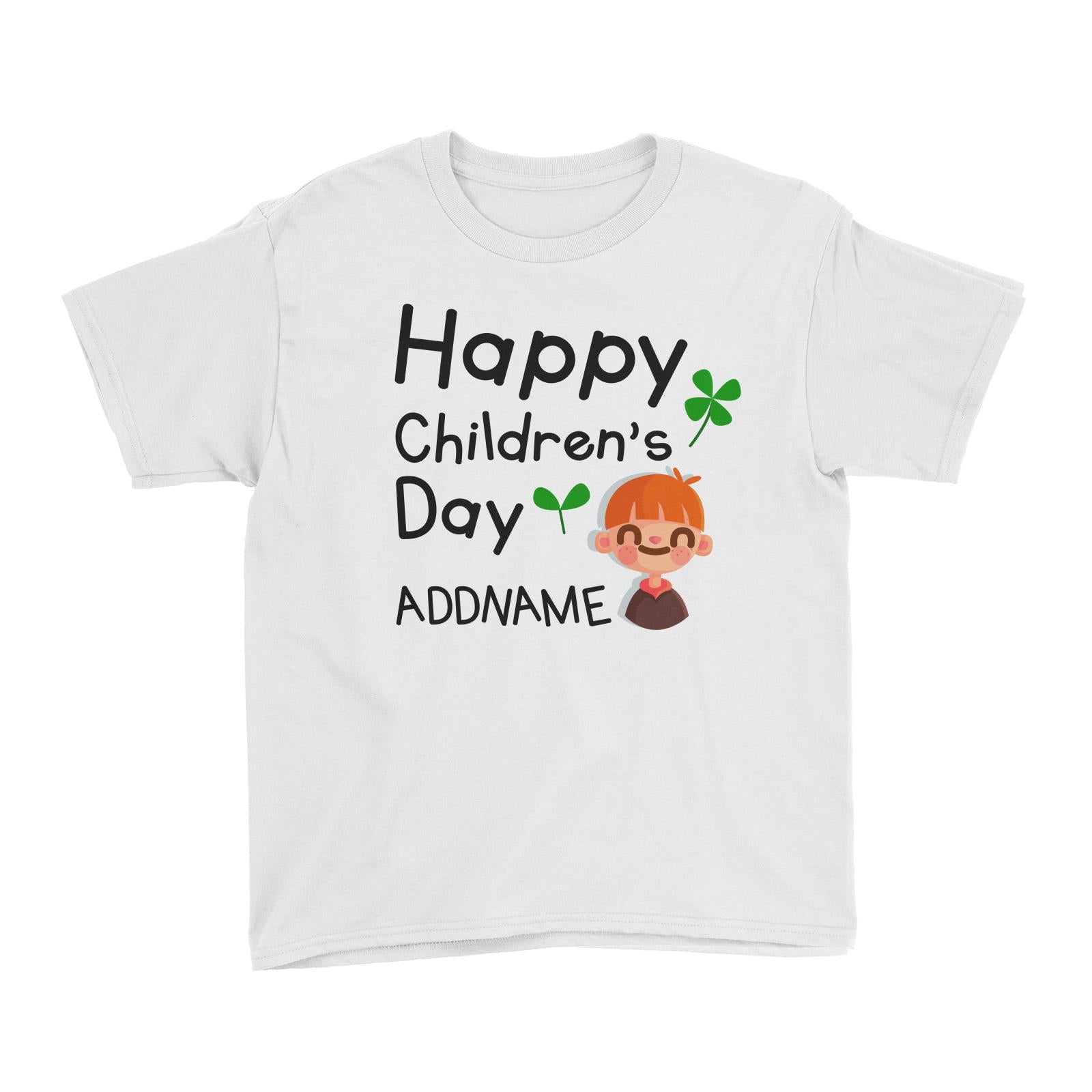 Children's Day Gift Series Happy Children's Day Cute Boy Addname Kid's T-Shirt