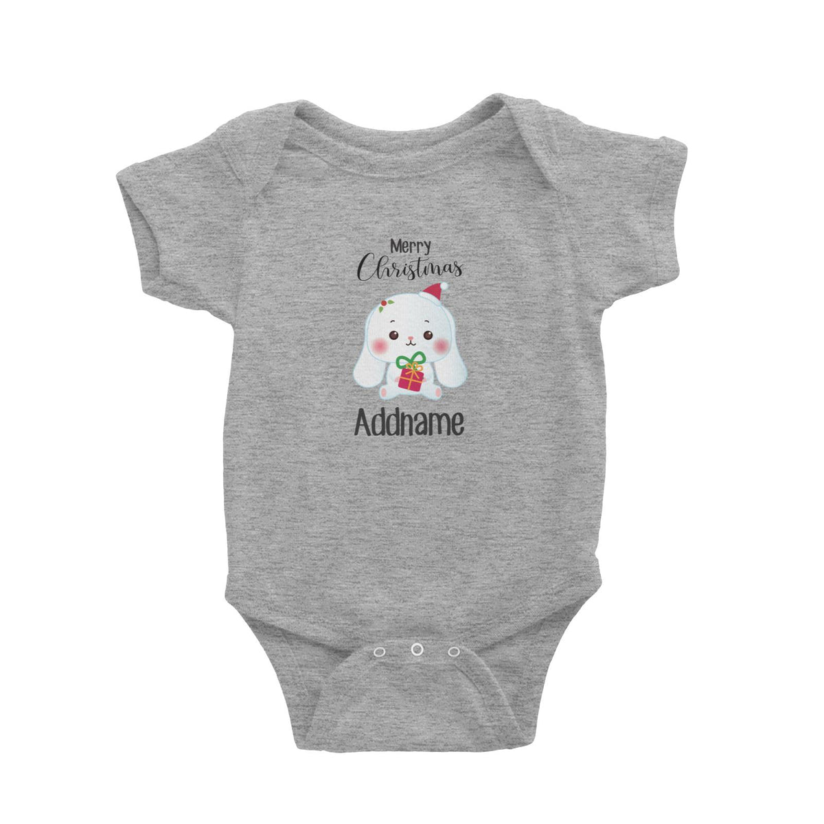 Christmas Cute Animal Series Rabbit Merry Christmas Baby Romper