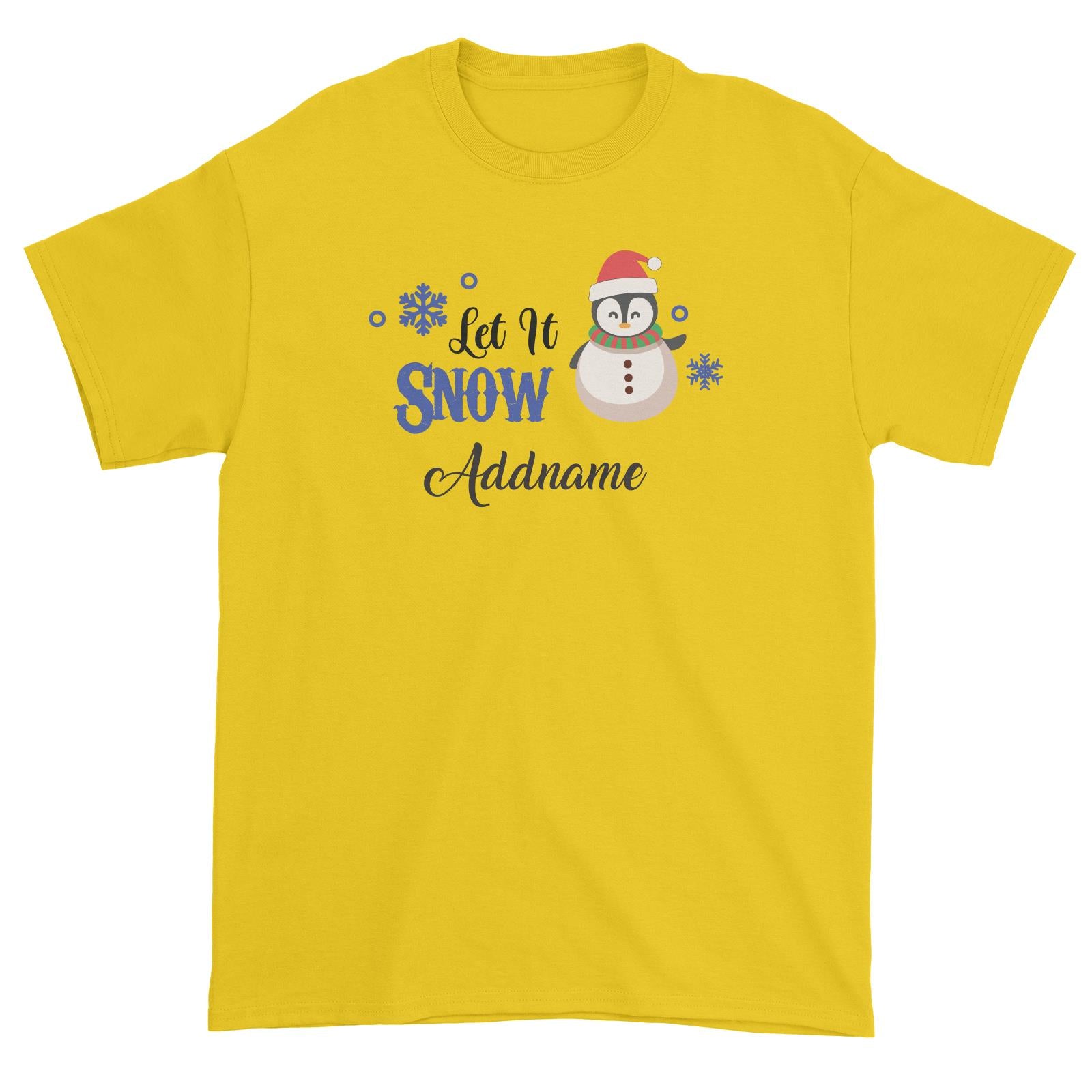 Christmas Series Happy Snowman Let It Snow Unisex T-Shirt