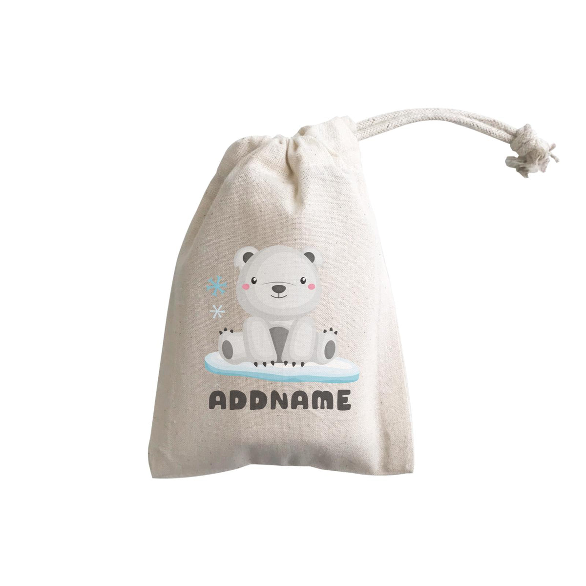 Birthday Winter Animals Polar Bear Addname GP Gift Pouch