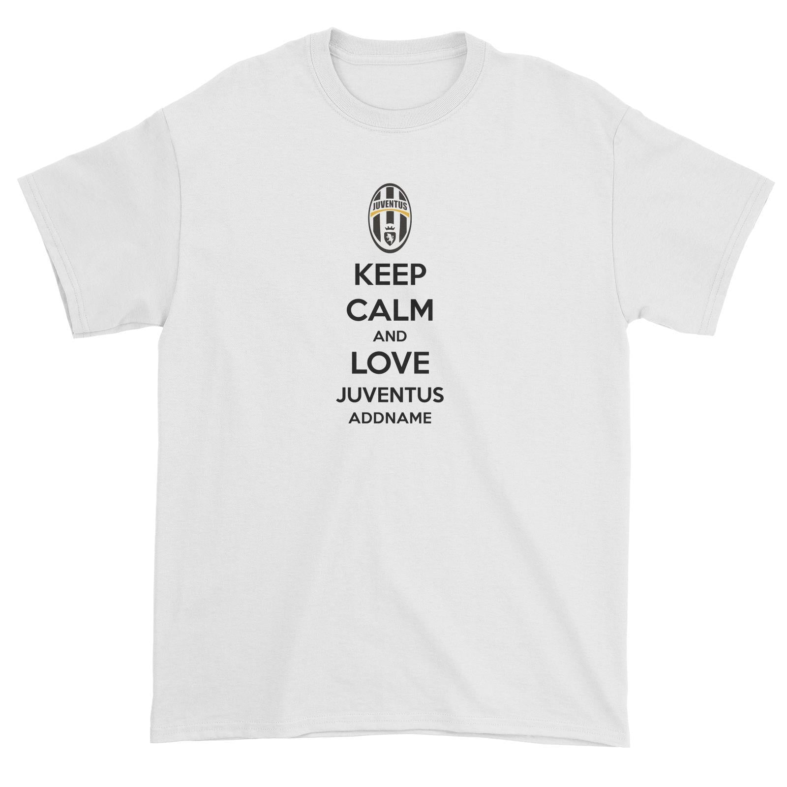 Juventus Football Keep Calm And Love Serires Addname Unisex T-Shirt