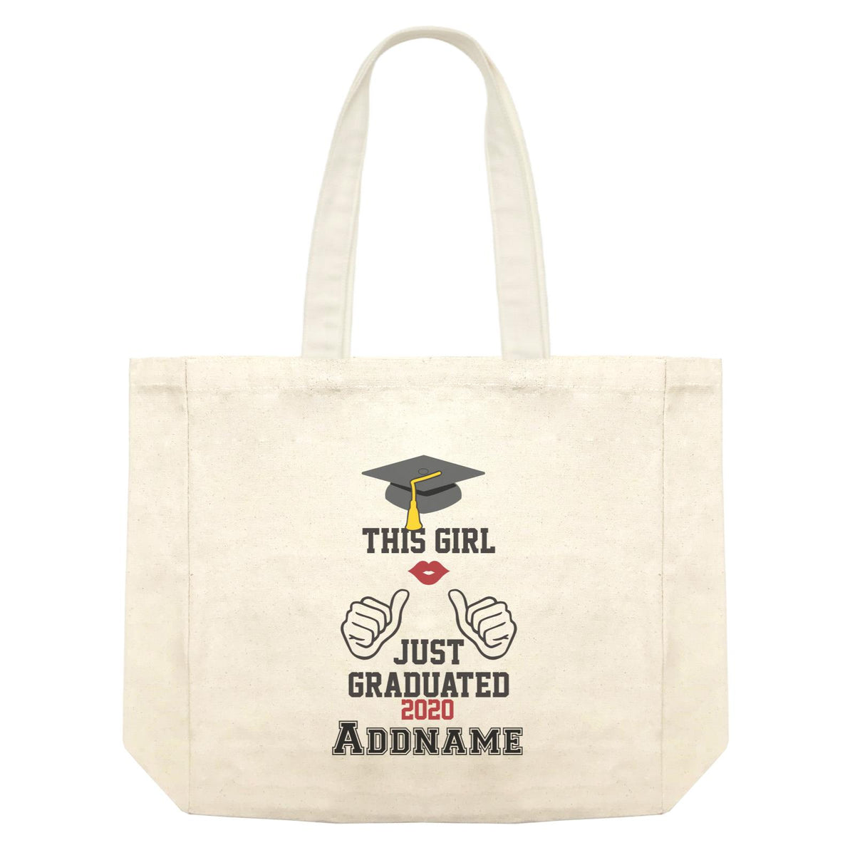 Graduation Series This Girl Just Graduated Shopping Bag